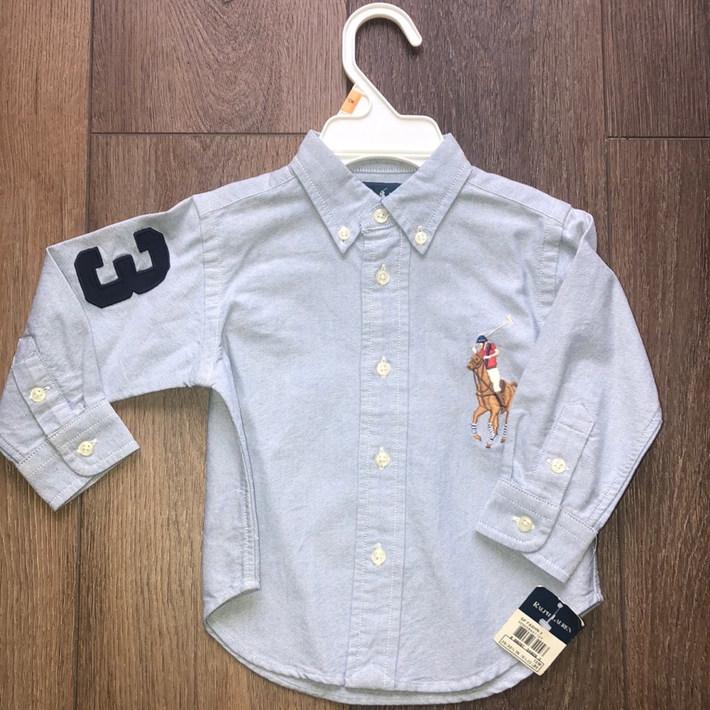 Polo Ralph Lauren button down 12 months NWT
